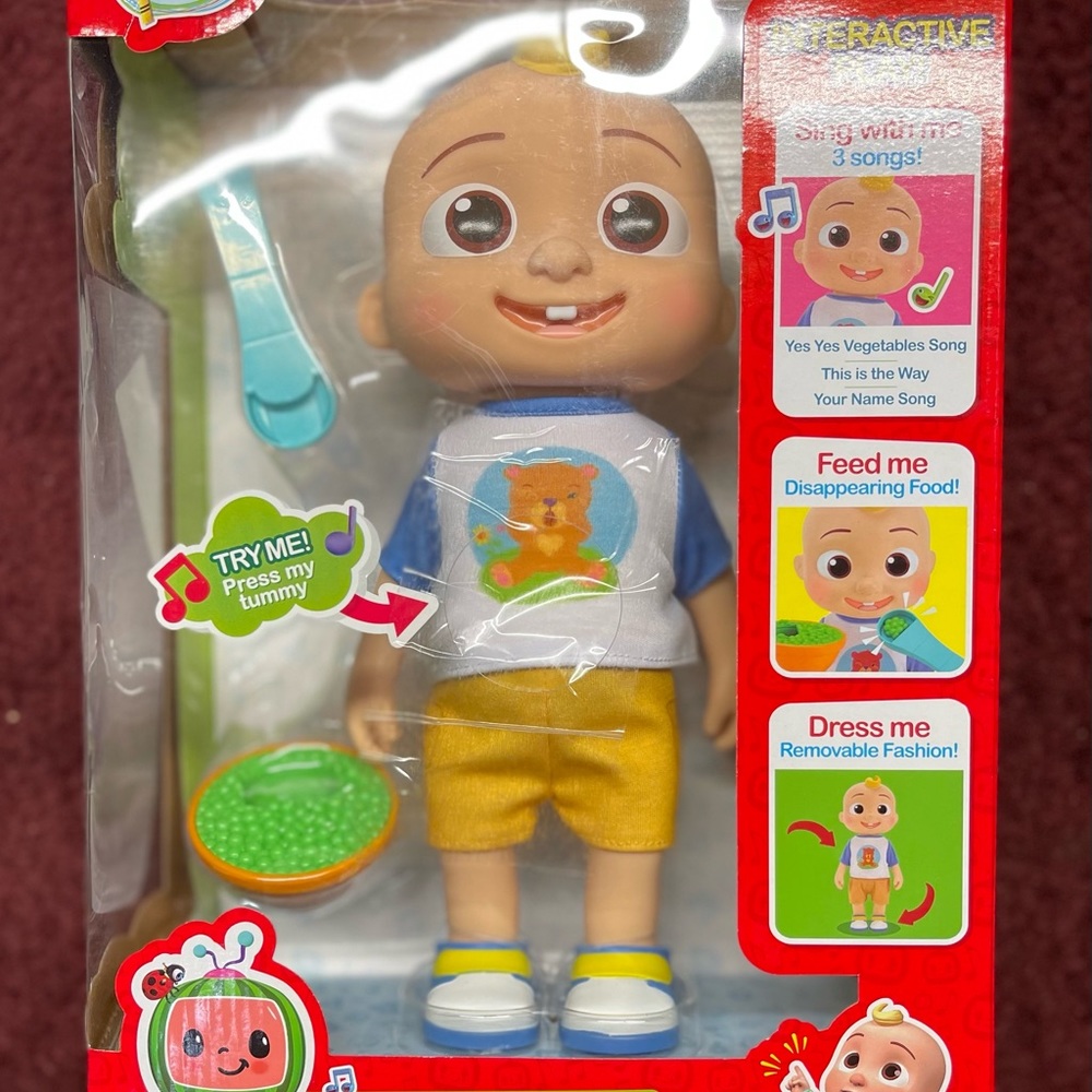NEW CoComelon Official Deluxe Interactive JJ Doll with Sounds - Picture 1 of 2